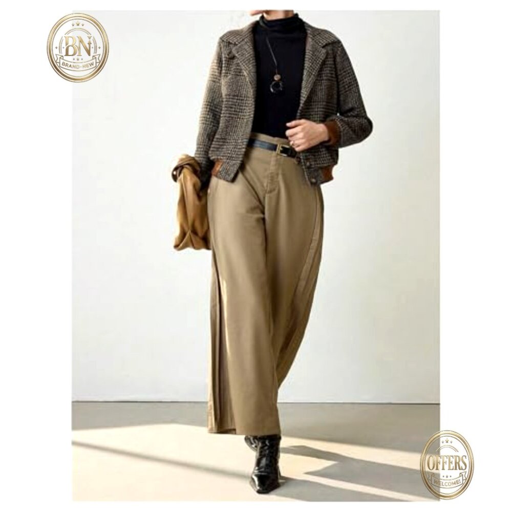 Polyester Blazer Plaid Button Down Jacket Busines… - image 5